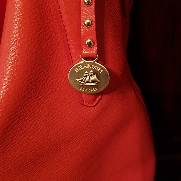 SOLD!!BRAHMIN NORAH TANGO ORANGE NEPAL HANDBAG - Picture 3 of 8